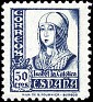 Spain 1937 Isabella the Catholic 50 CTS Blue Edifil 825